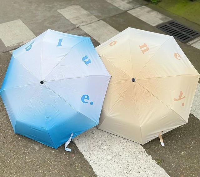 ★2色★ 傘 日傘 晴雨 二重張り 折り畳み傘