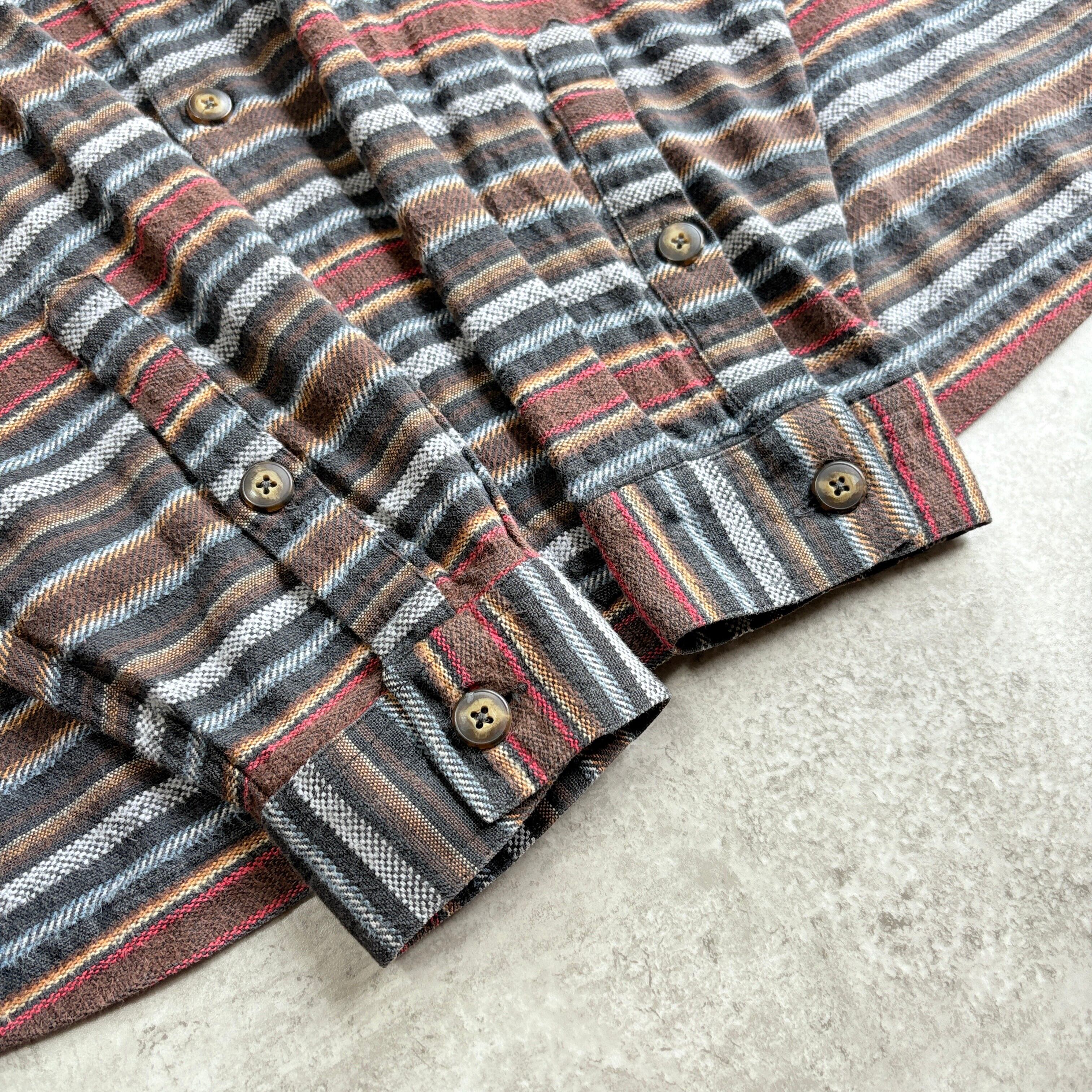 90s 1999年製 patagonia Heavy Flannel shirt 【strata black】 | Que
