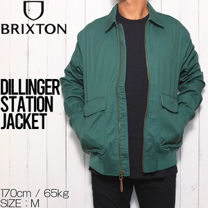 ジップジャケット BRIXTON ブリクストン DILLINGER STATION JACKET 03405 日本代理店正規品L