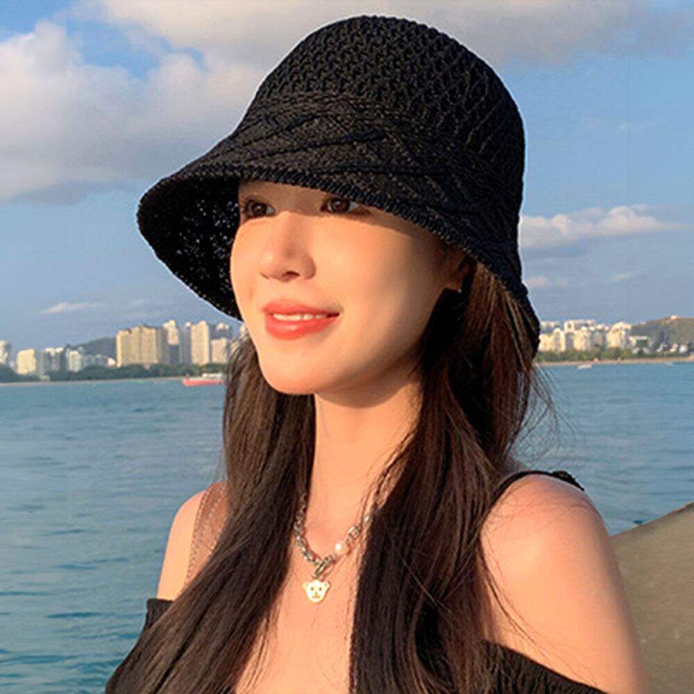麦わら バケットハット レディース 春夏 韓国 麦わら帽子 帽子 ハット おしゃれ 大人 かわいい UV対策 日差し避け 涼しい 軽量 蒸れない ナチュラル 大人可愛い 大人女子