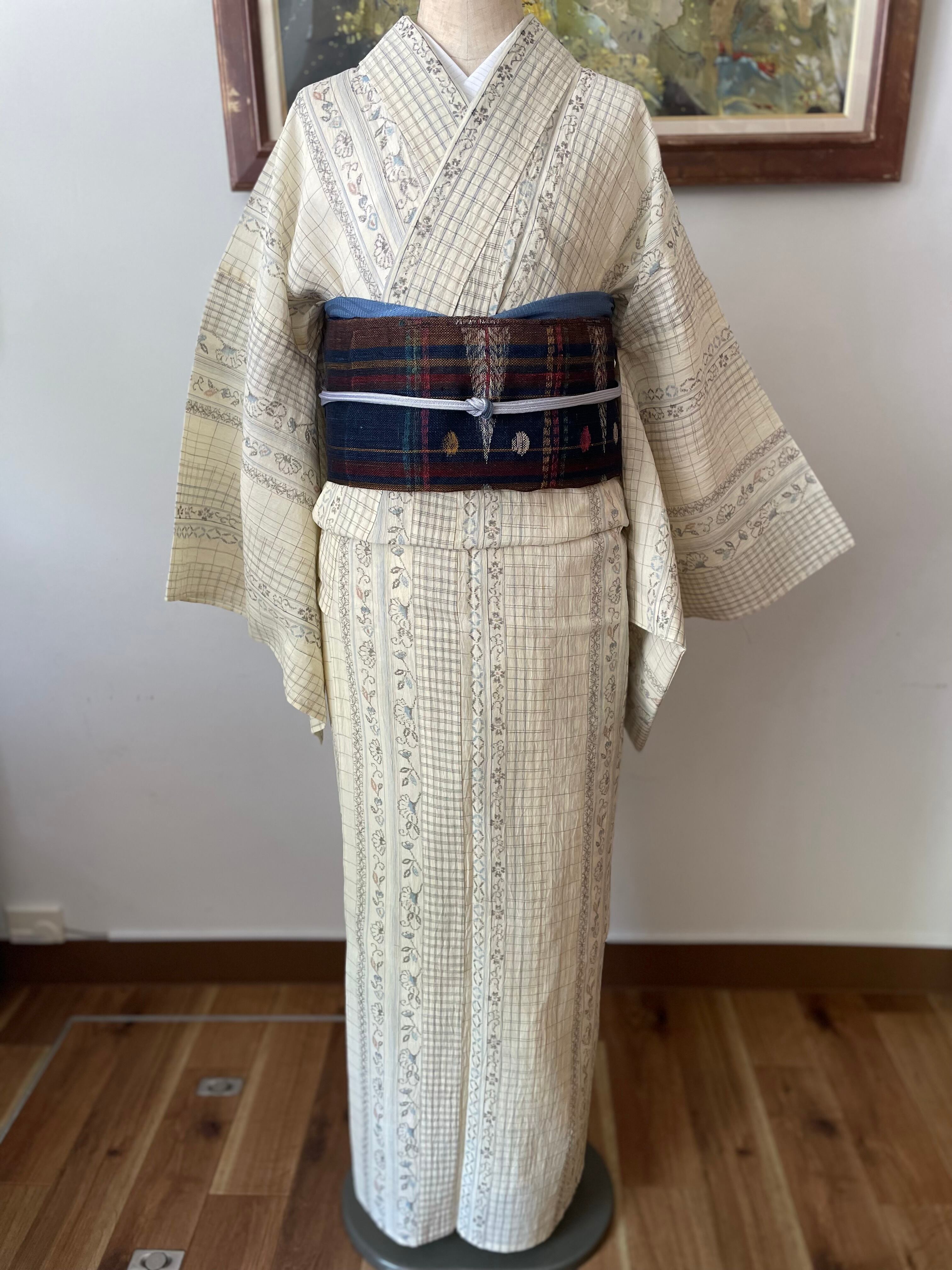 単 小千谷縮 小千谷紬 新品 未使用 ぬるく