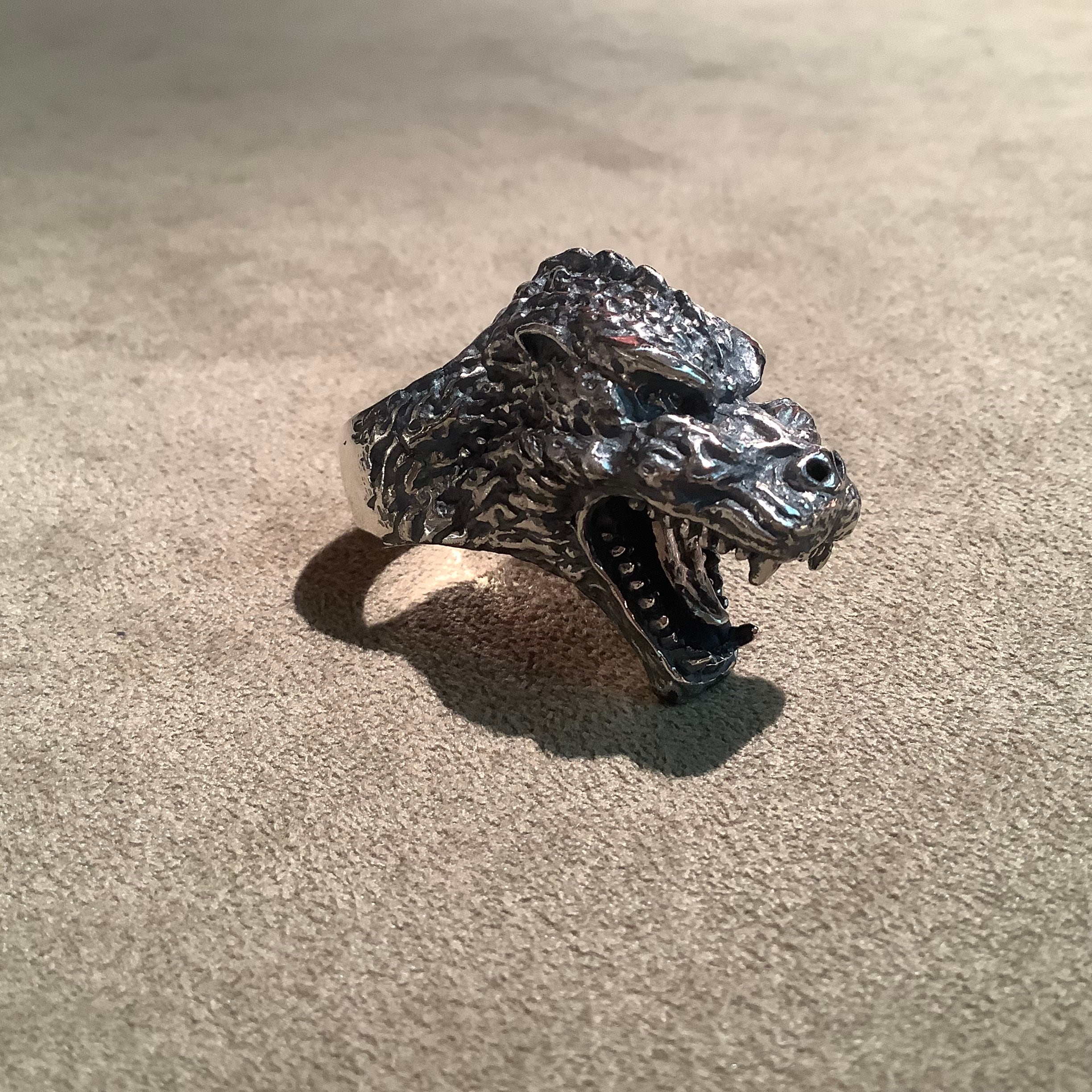 ゴジラ VSゴジラ haraKIRI godzilla ring Silver Jewelry 平成ゴジラ