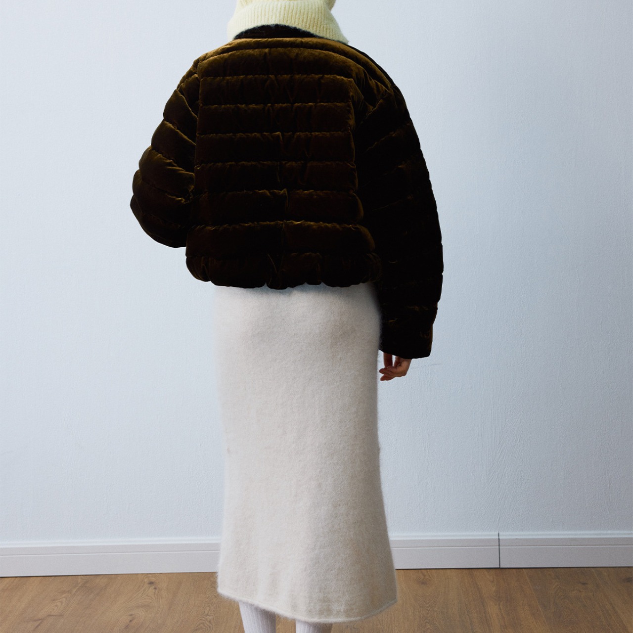 Glossy Down Short Jacket  T3868