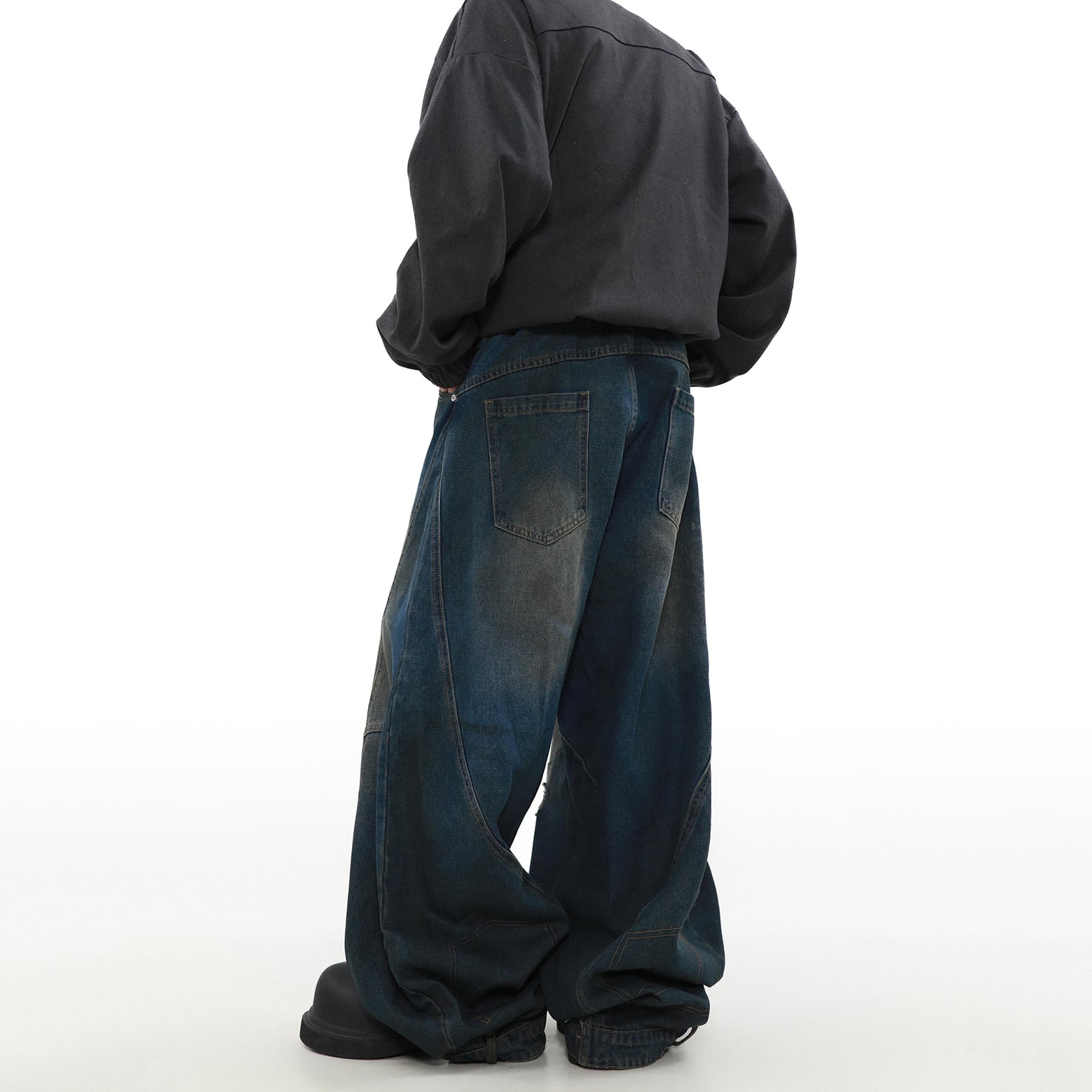 MRNEARLYビッグシルエットダメージデニムパンツ | mblueshop