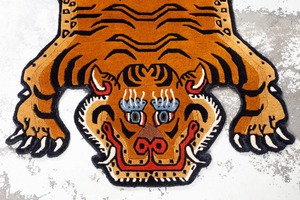 Tibetan Tiger Rug 《Sサイズ•プレミアムウール187》チベタンタイガーラグ