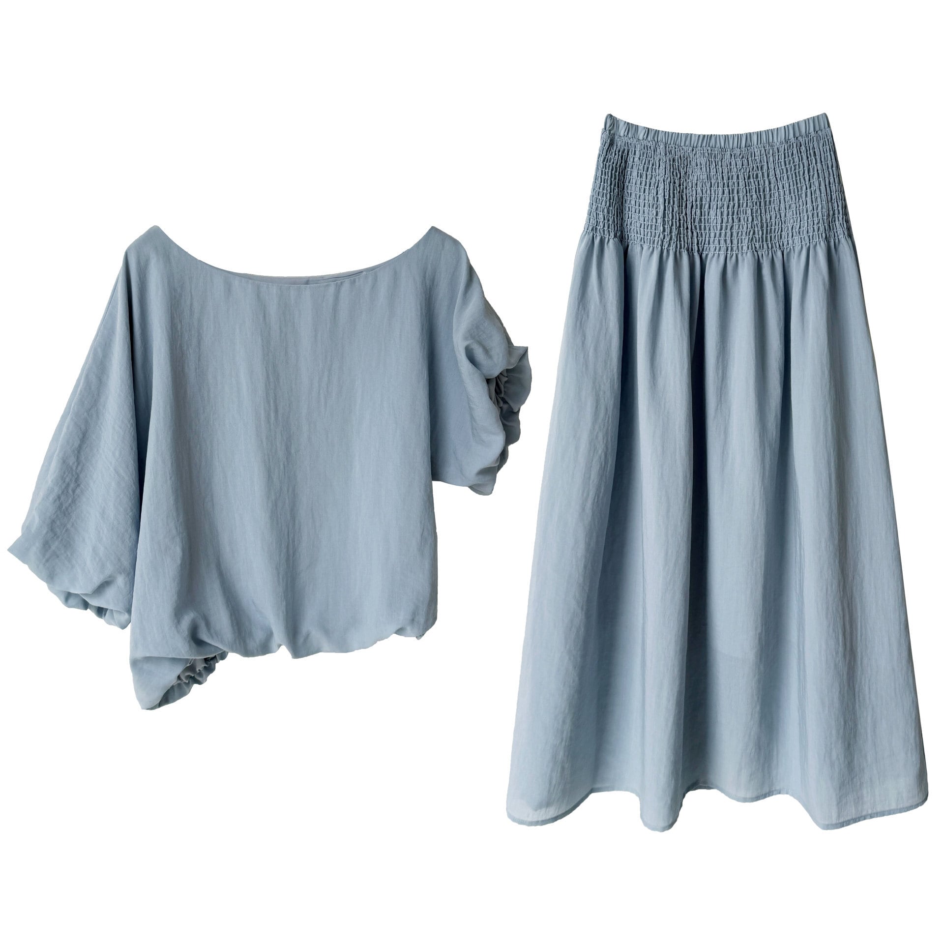 オフショルトップス×ロングスカート セットアップ 3col Y 260087 | Raglana