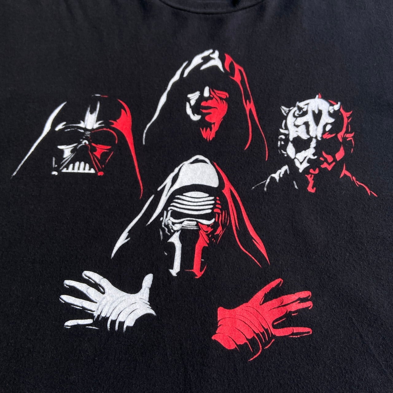 STAR WARS スターウォーズ ダークサイド ムービープリントTシャツ メンズXL 古着 シス 暗黒卿 ダースベイダー ダースモール カイロレン  映画 ブラック 黒【Tシャツ】【FSS2308-50b】 | cave 古着屋【公式】古着通販サイト