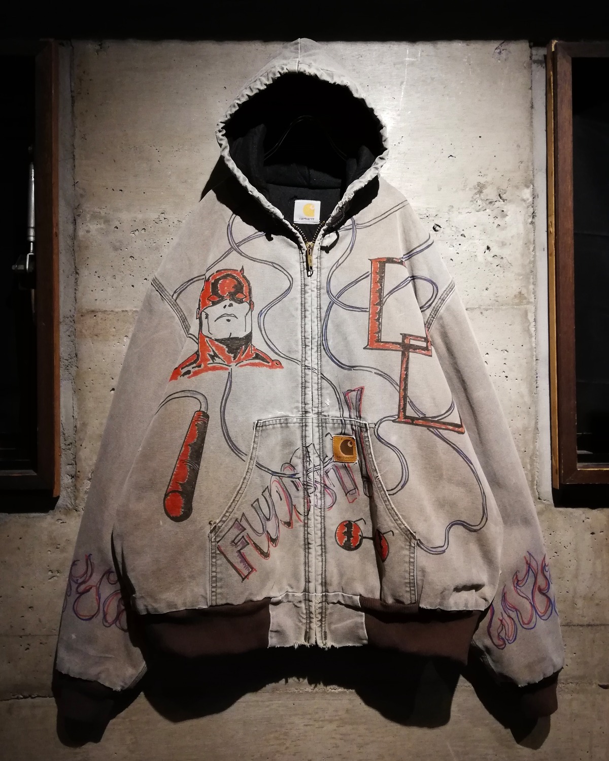 Caka】“Carhartt” Special Hand Drawing Custom Active Jacket | Caka 