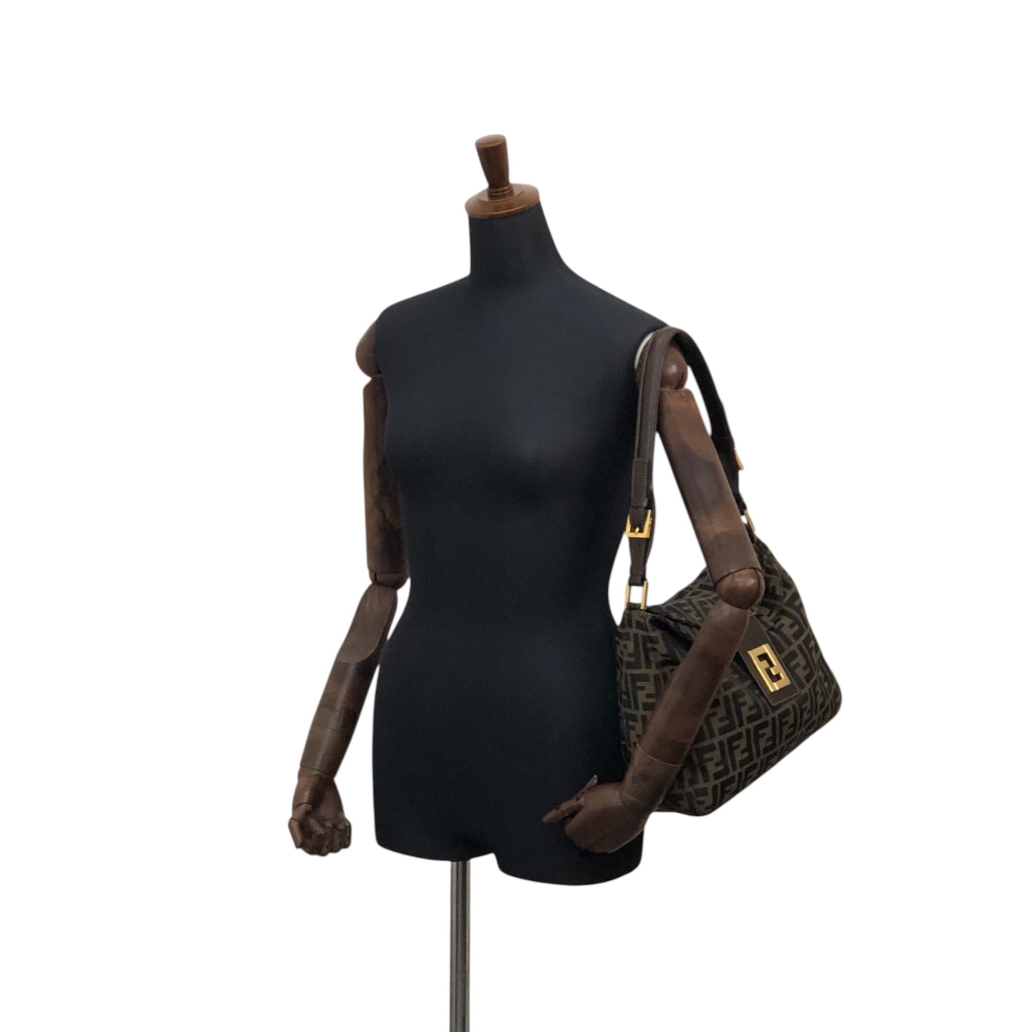 美品☆FENDI ズッカ マンマバケット ショルダー バッグ トート バッグ 