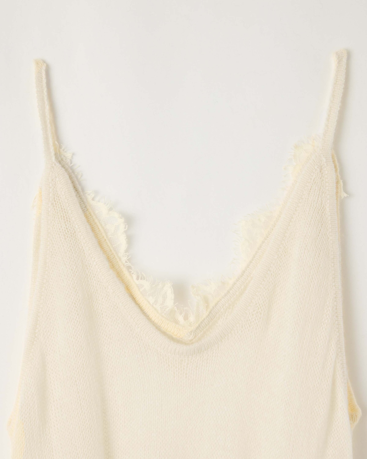DU260713 Sheer Knit Layered Lace Camisole One Piece【予約商品10月中旬】