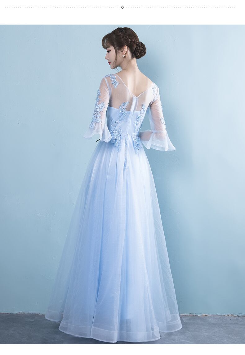 ゆめりすと ミルキーウェイ・コンフォート　ロイヤルブルー 145：演奏会発表会用子供ロングドレス ゆめりすと ミルキーウェイ・コンフォート ロイヤルブルー 155：演奏会