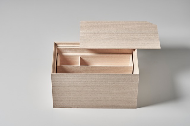 お道具箱－結－（白木） /  Tool box -Yui- (Plain wood)