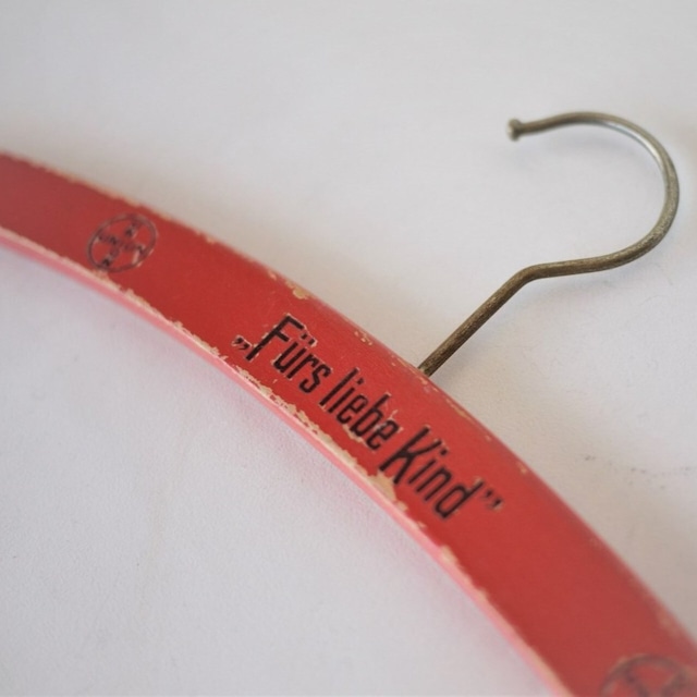 木製ハンガー fürs liebe kind 子供服サイズ ドイツヴィンテージ