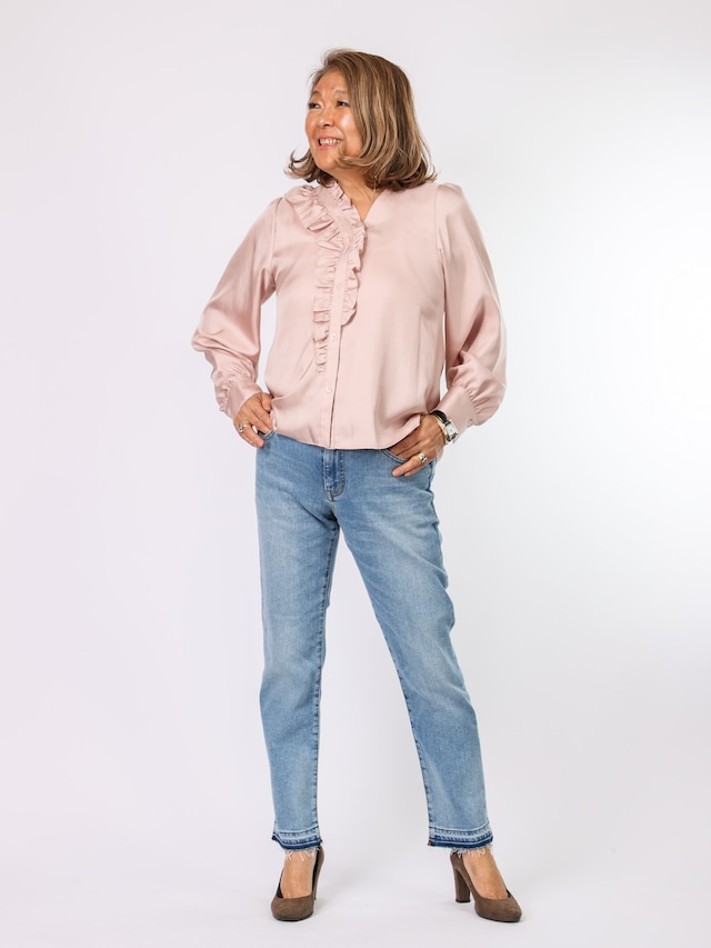 フリルレースブラウス(BEATRICE)