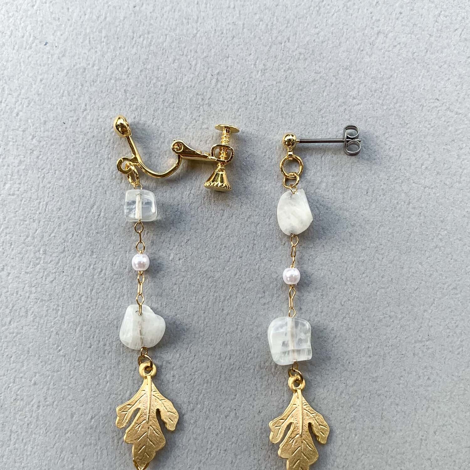 天然石とてんとう虫の〈ピアス/イヤリング〉 | Dua-アクセサリーパーツ