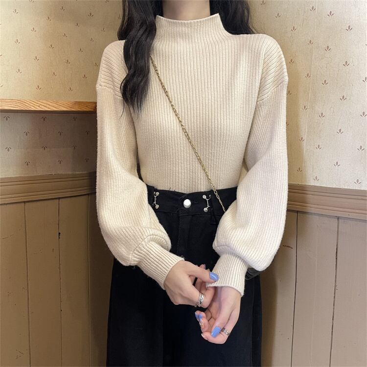 トップス レディース ニットソー セーター 袖あり 長袖 ハイネック ストレート ワイド Iライン ニット かわいい 大人可愛い きれいめ シンプル カジュアル 大人 上品 おしゃれ お洒落 かっこいい レトロ 大人女子 こなれ感 ラフ ルーズ 個性的 クール モード系 抜け感 無地 秋 冬 10代 20代 30代 40代 学生 デート お出かけ 女子会 休日 着回し 普段使い 韓国 韓国系 送料無料 ファッション コーデ スタイル 楽ちん モテ 定番 プチプラ トレンド 流行 インスタ映え