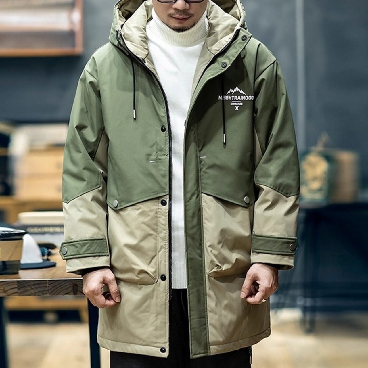 Lined Hip-length Oversized Jacket ◇2color H0937