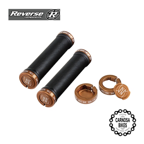 【Reverse Components】Lock On Grip Nico Vink [ロックオングリップ ニコ・ビンク] Ø30mm Black/Copper