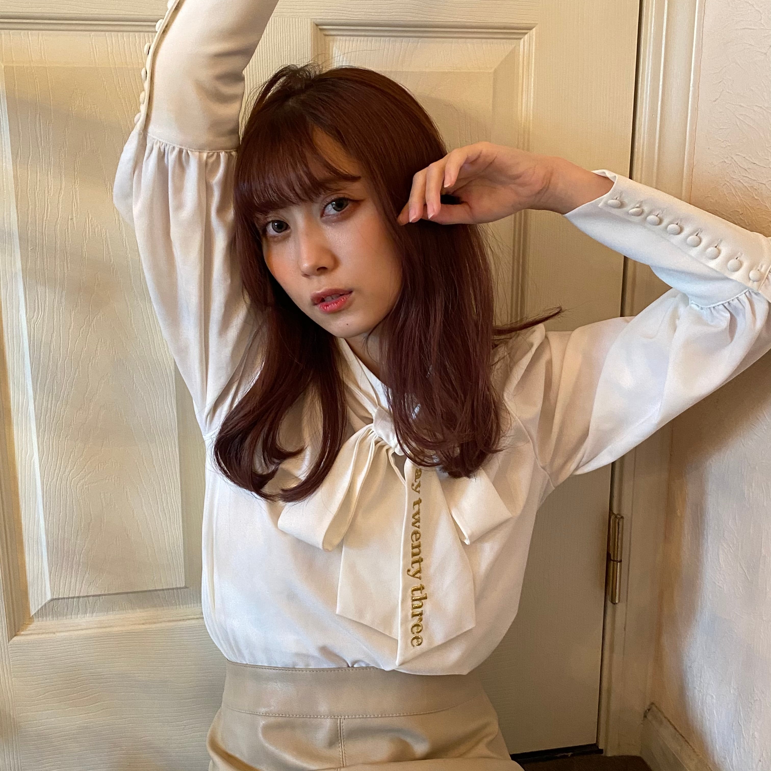 【original】ribbon blouse（white）