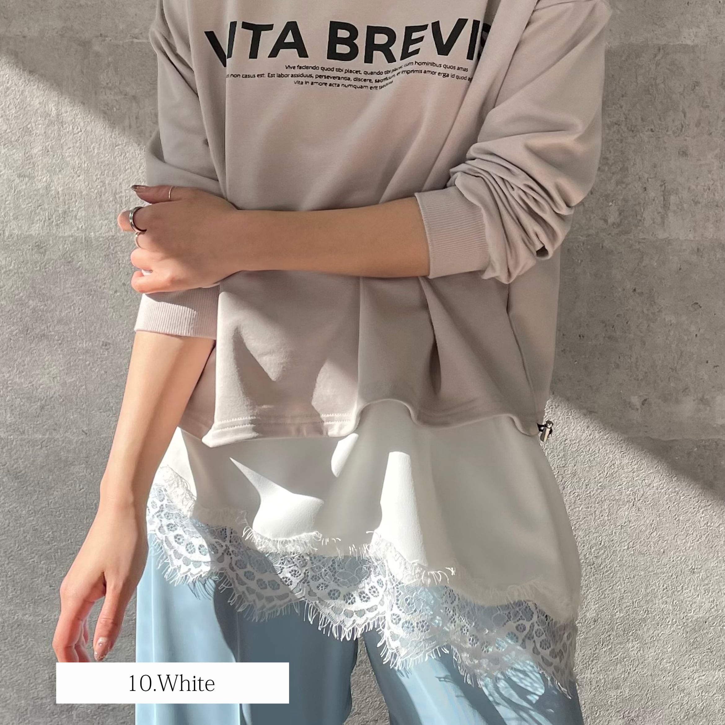 レースヘムアシンメトリーキャミソール（NO.85261716） | AnnaKerry