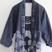 襤褸 印半纏 法被 着物 木綿 昭和レトロ ジャパンヴィンテージ 大紋 腰柄 漢字 | Boro Hanten Jacket Happi Coat Men Kimono Cotton Japan Vintage Kanji