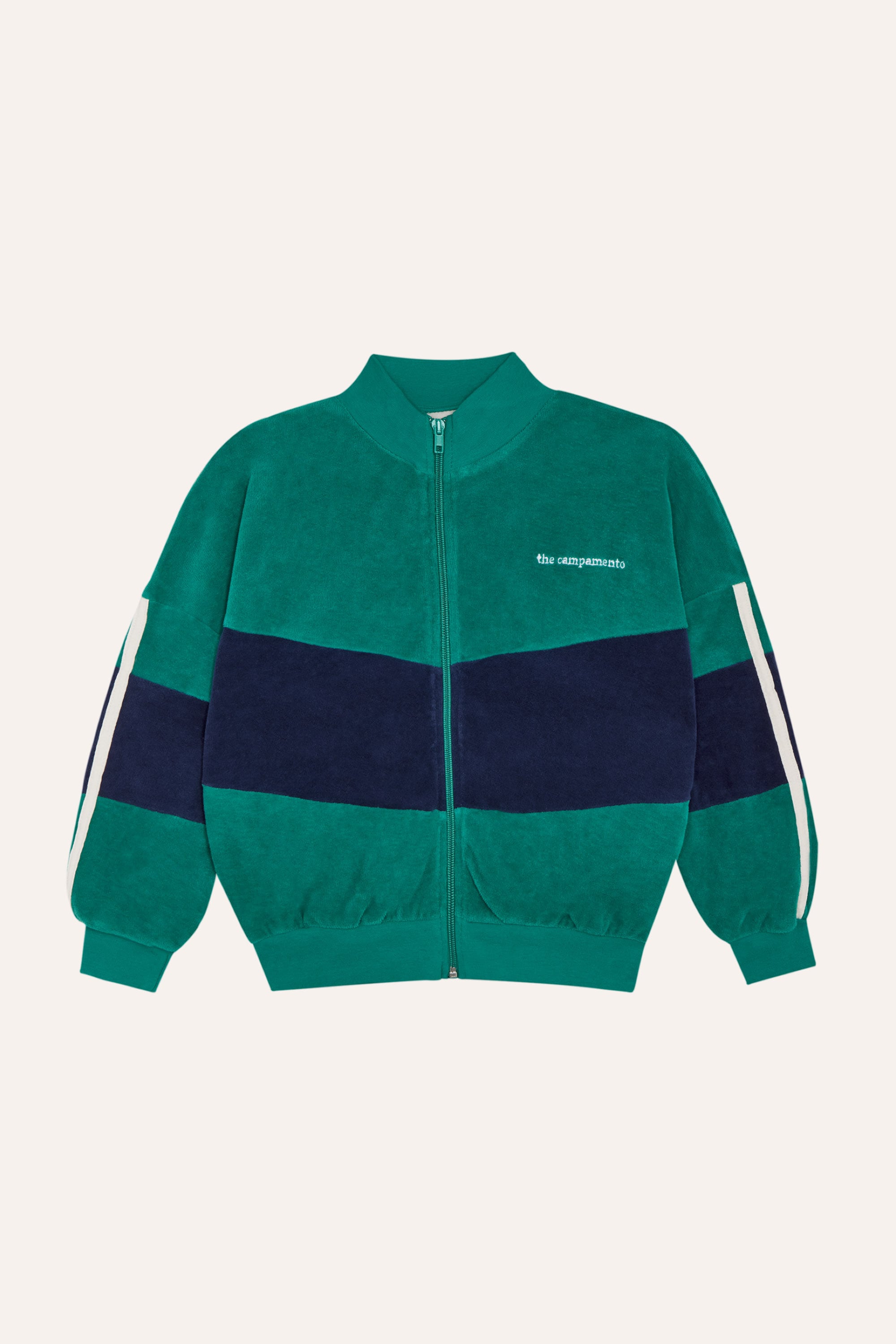 The Campamento / Green Color Block Sweatshirt / 3Y・4Y・5-6Y・7-8Y・9-10Y