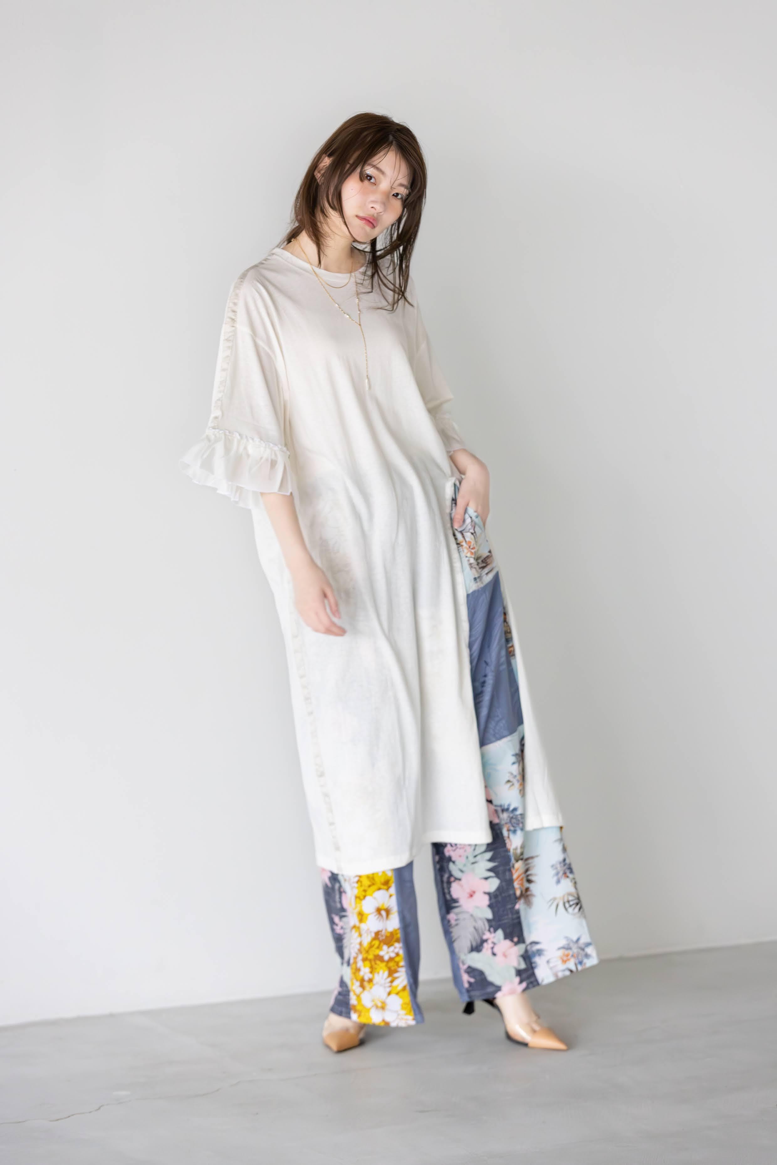 Rehersall リハーズオール レース×染めリメイクワンピース 生成り系 Onepiece | RehersalL online【official】