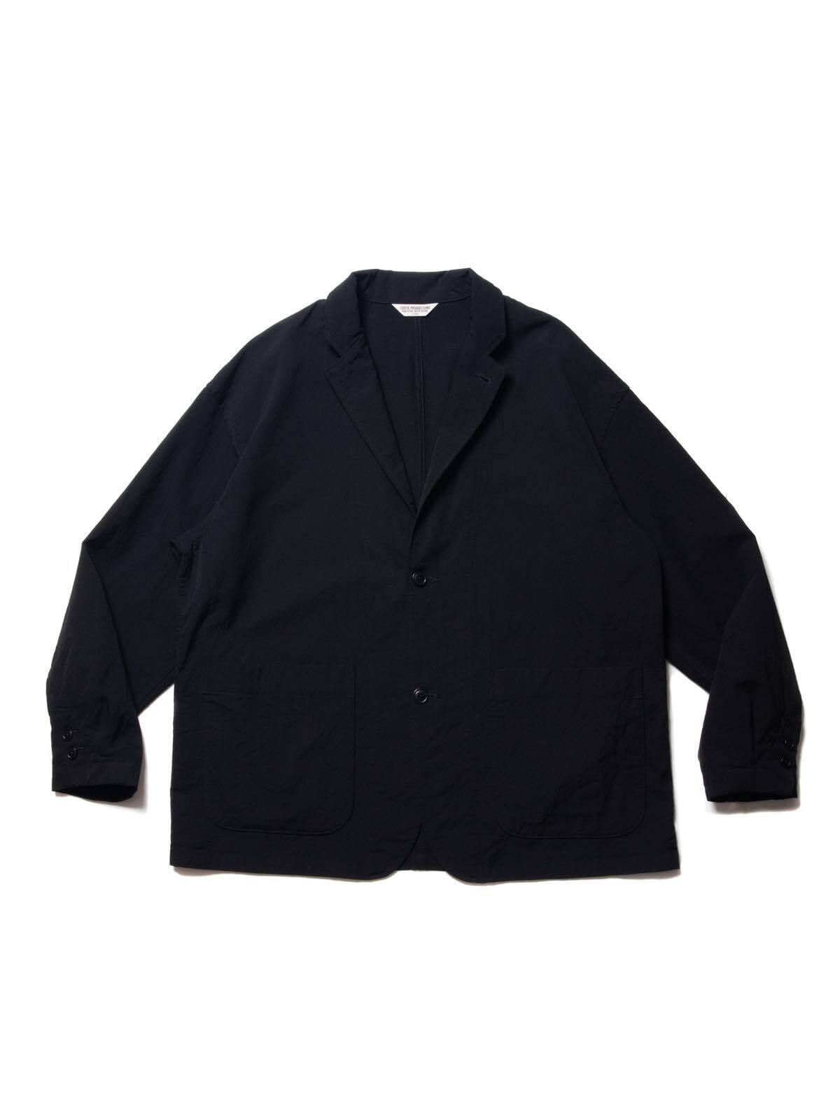Wool Gabardine 2B Lapel Jacket - Black - | HANGOUT
