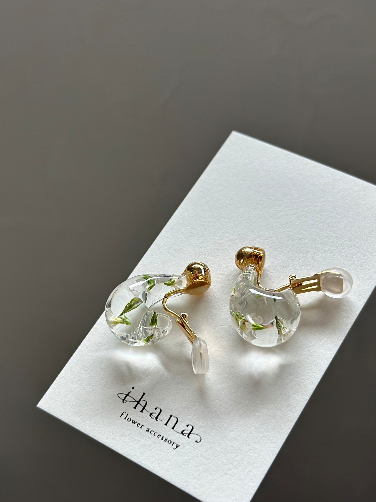 creeping baby's breath drop earring 【数量限定】