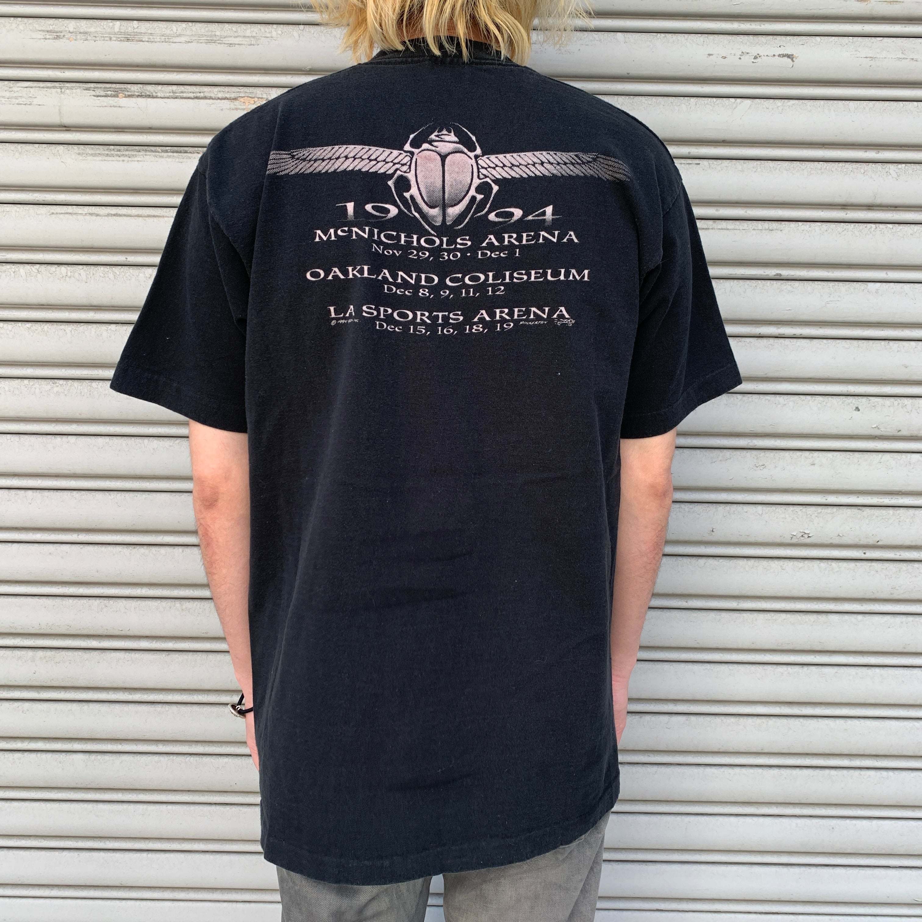 90s USA製 グレイトフルデッド リキッドブルー バンドT ツアーT 黒 L