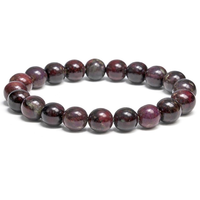 〔K2114-5〕激レア 高品質 約10mm ロシア産 ユーディアライト ブレスレット Eudialyte【カード付】