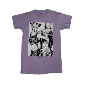 11959 ジョジョの奇妙な冒険 アニTシャツ ラベンダー S