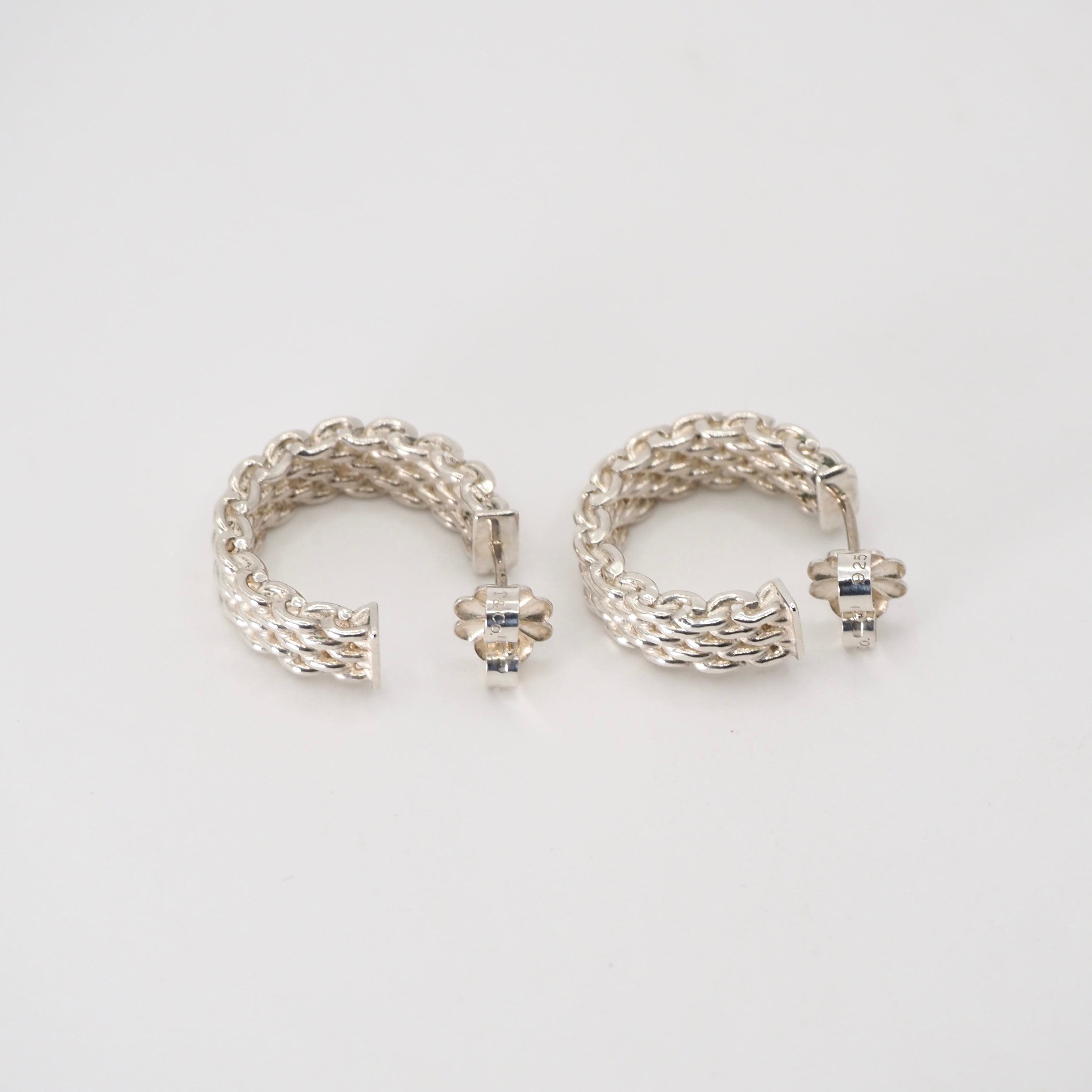 Tiffany&Co. サマセットメッシュピアス シルバー925 ティファニー