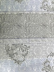 【受注商品】Rumi Rockきもの「木版更紗」生成り青　[A738]