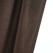 INTERIM / INDIA WOOL CLASSIC HERRINGBONE WITH LEATHER PIPING 2-TUCK STRAIGHT SLACKS