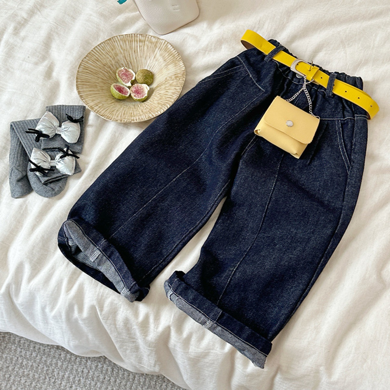 秋バッグつきカジュアルパンツ