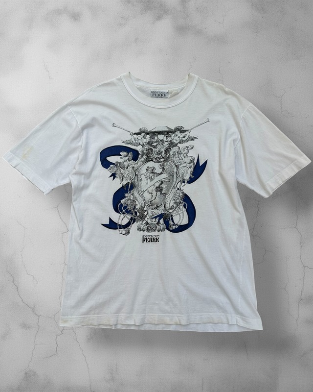 GIANFRANCO FERRE Baroque Crest Graphic T-shirt