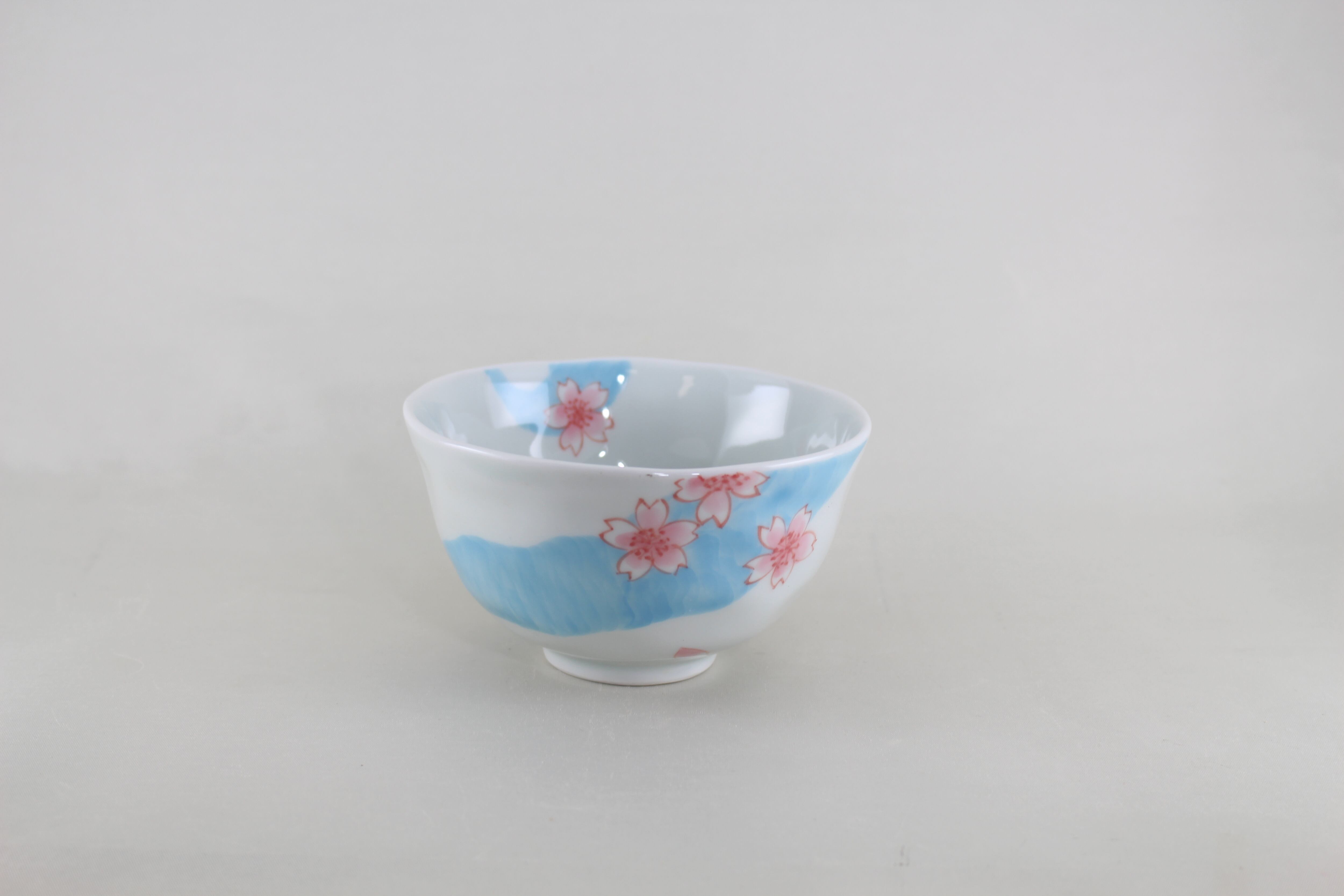 流水桜　飯碗（大）