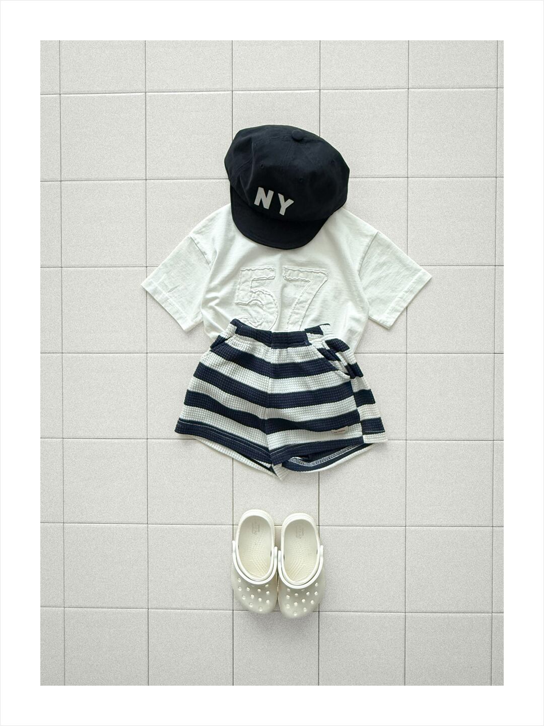 number patch tee【onu】※6月上旬〜6月中旬発送予定 | UNEM.BEBE