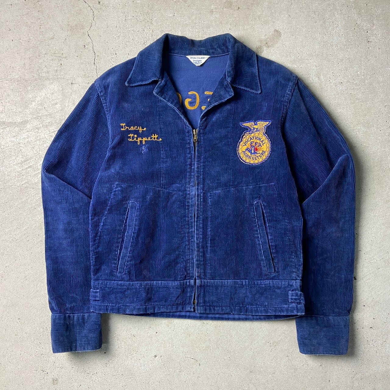 【サイズ46】FFA コーデュロイ ファーマーズジャケット vintage 刺繍