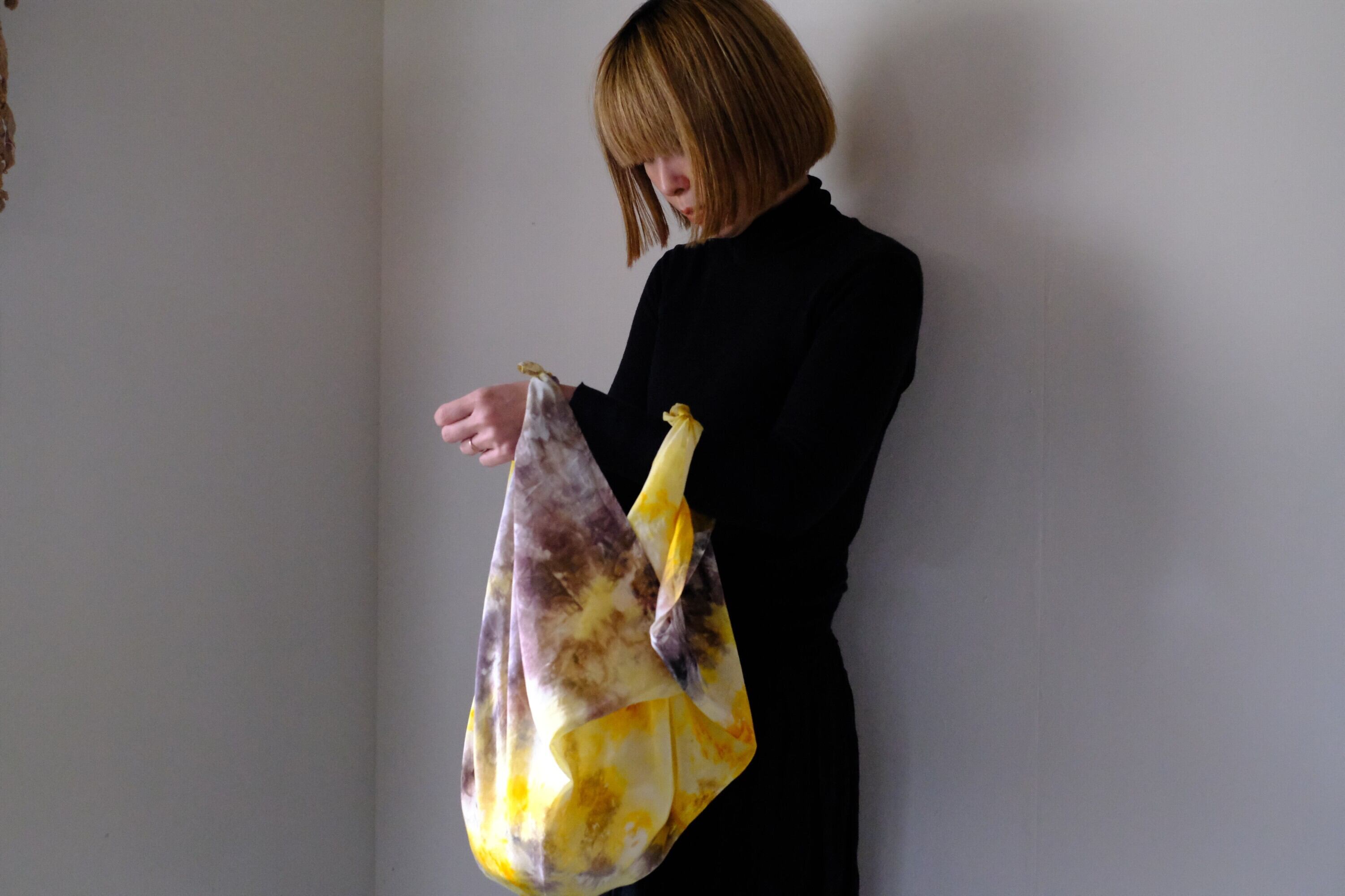 コットンシルクスカーフ　o-0534