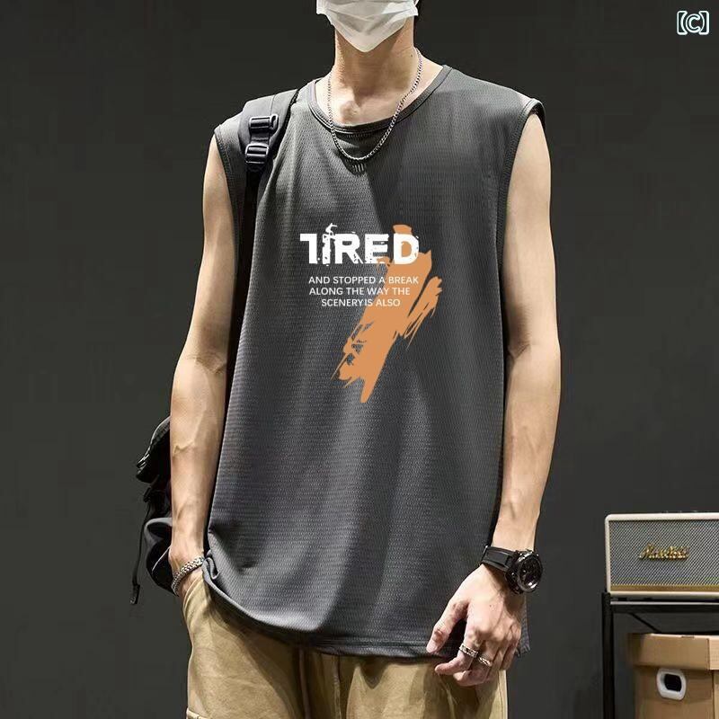 タンクトップ メンズ 接触冷感 ノースリーブ tシャツ トップス