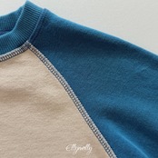 エリーモリー / ELLY MOLLY / ラオン配色ラグランTシャツ / 韓国子供服 / ジュニア / 26winter〖取寄〗*13~19号*