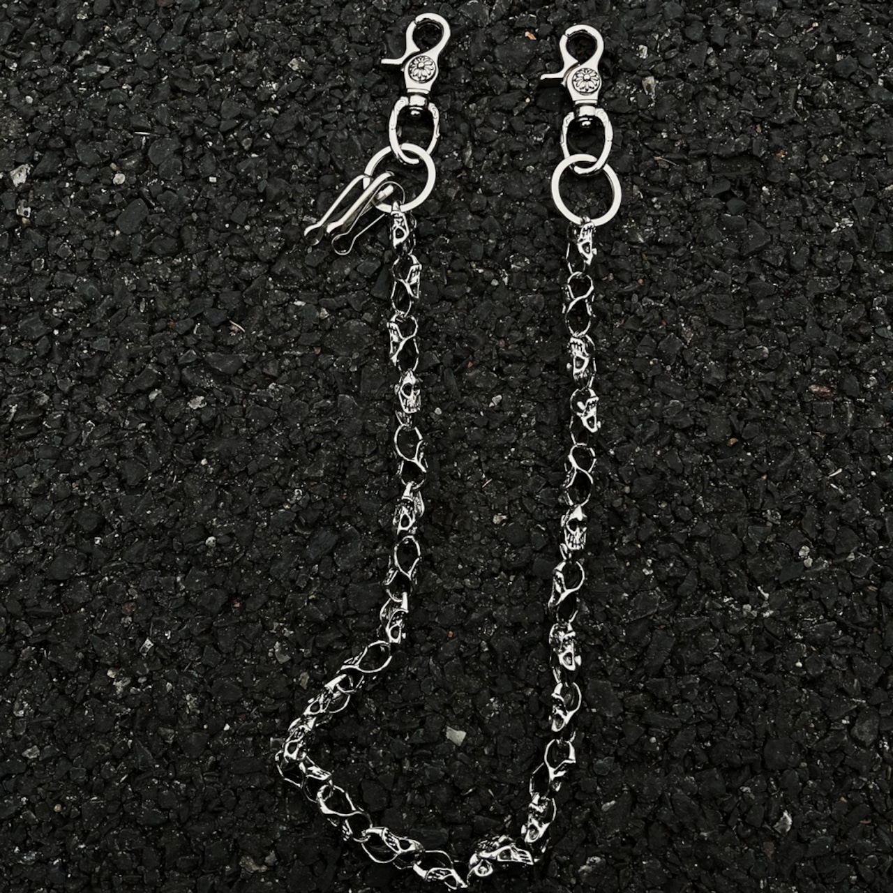 スケルトンダブルレイヤー ウォレットチェーン G178