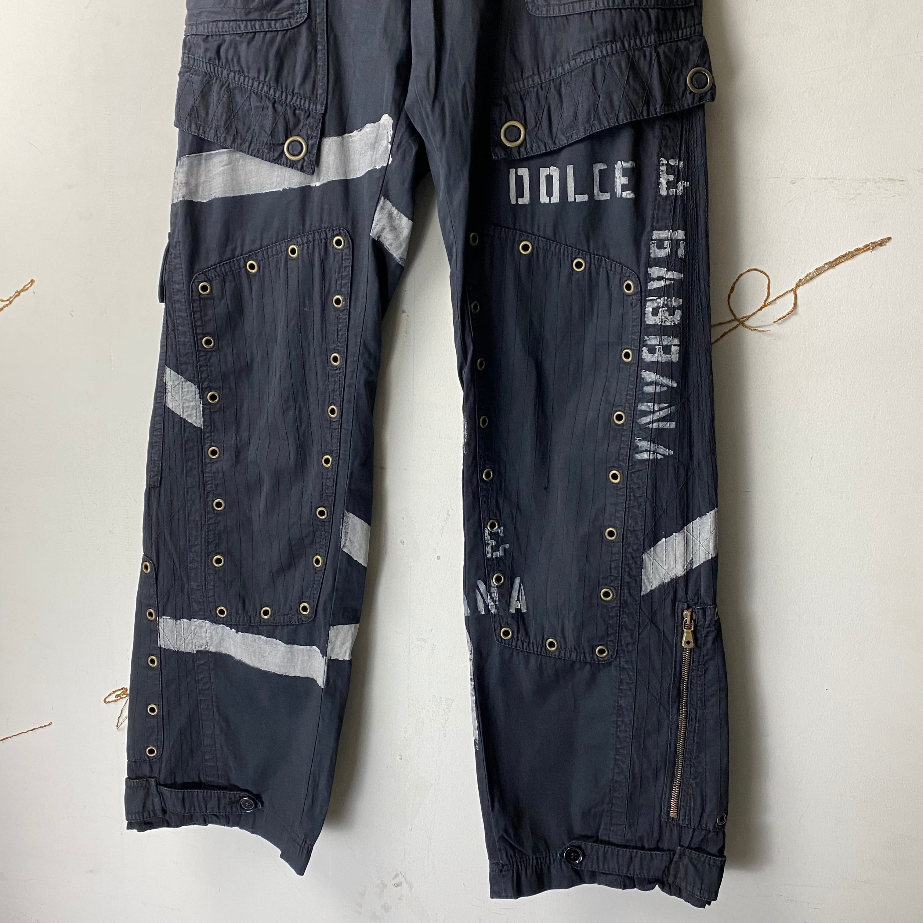 archive 2004SS DOLCE&GABBANA graffiti cargo pants | NOIR ONLINE