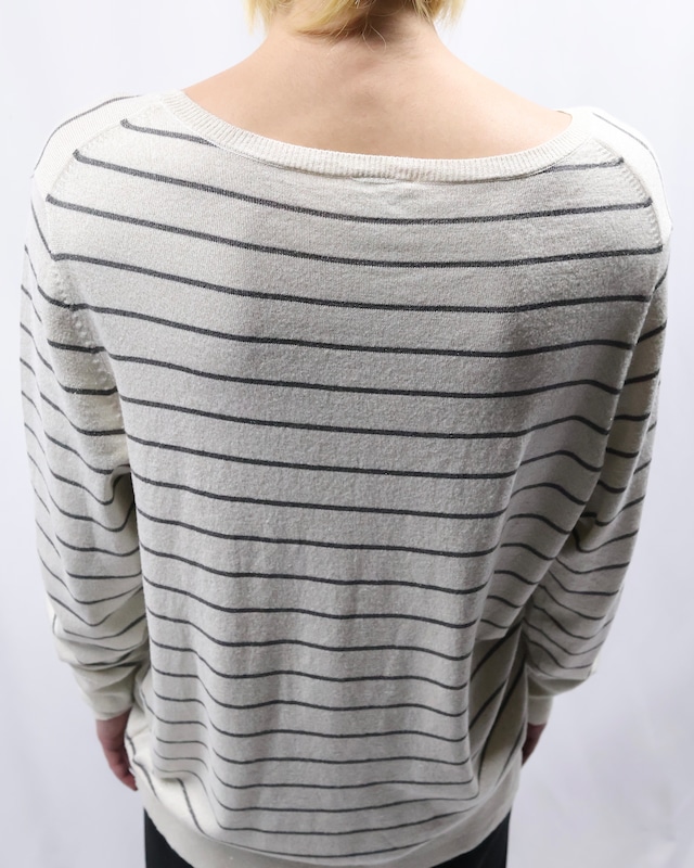 glitter border knit tops