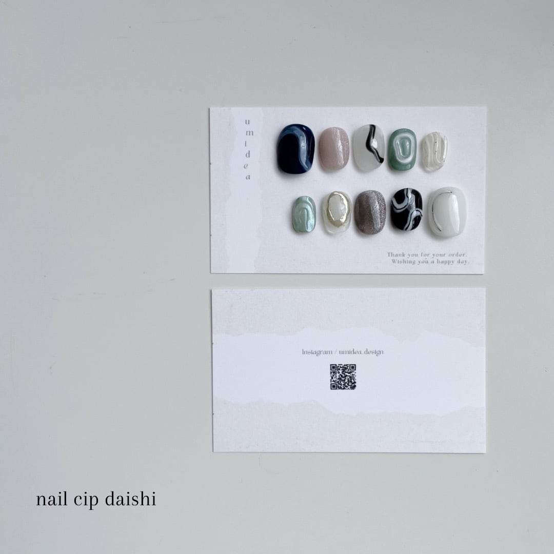 S-229ショップカード／名刺／ネイルチップ台紙 オーダー／アクセサリー台紙