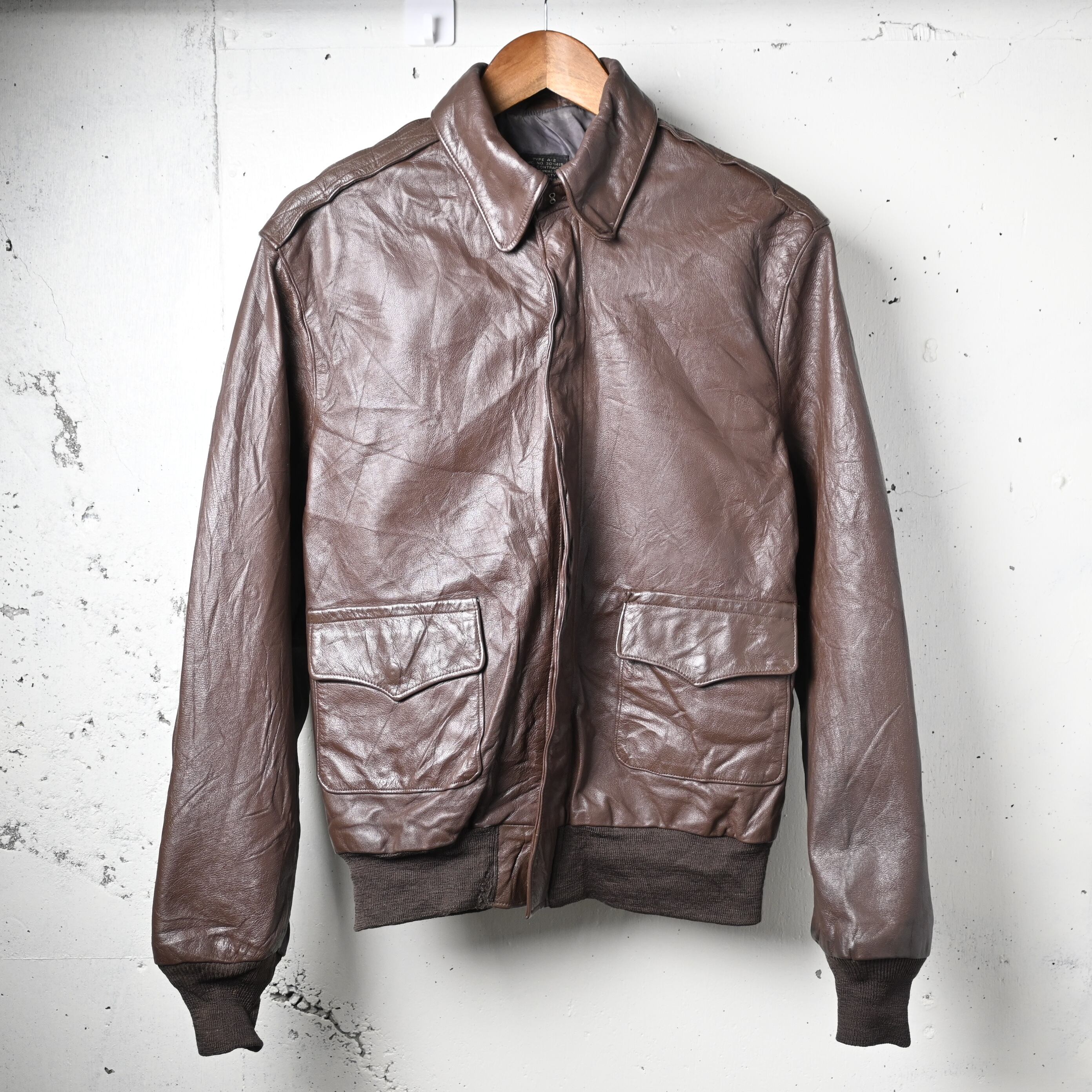 40 ] WILLIS & GEIGER, INC USA製 A-2 Flight Jacket , Brown | 広島