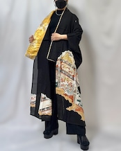 Black Longcoat See-through 587