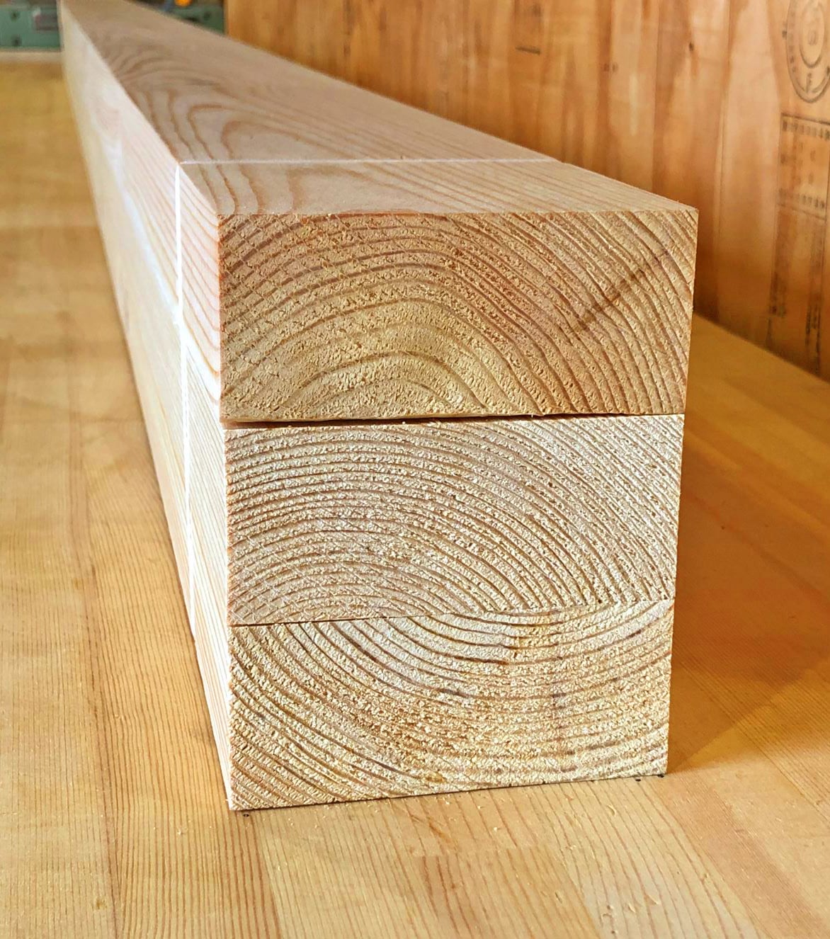 スターワン 木材 赤松 野縁 約298.5×3.5×3.5cm 974822 9個セット - 5